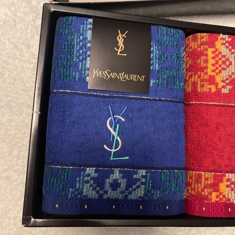Vintage Yves Saint Laurent Towel Set – New in Box YSL rare the Collection - Picture 7 of 8